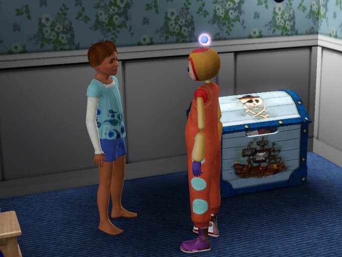 And the magic doll is obsessed with the toddler, teleporting to whatever