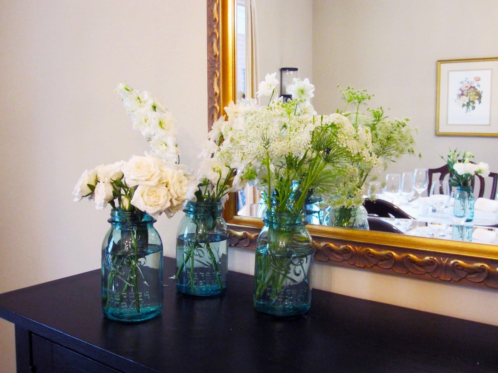 wedding centerpiece delphinium