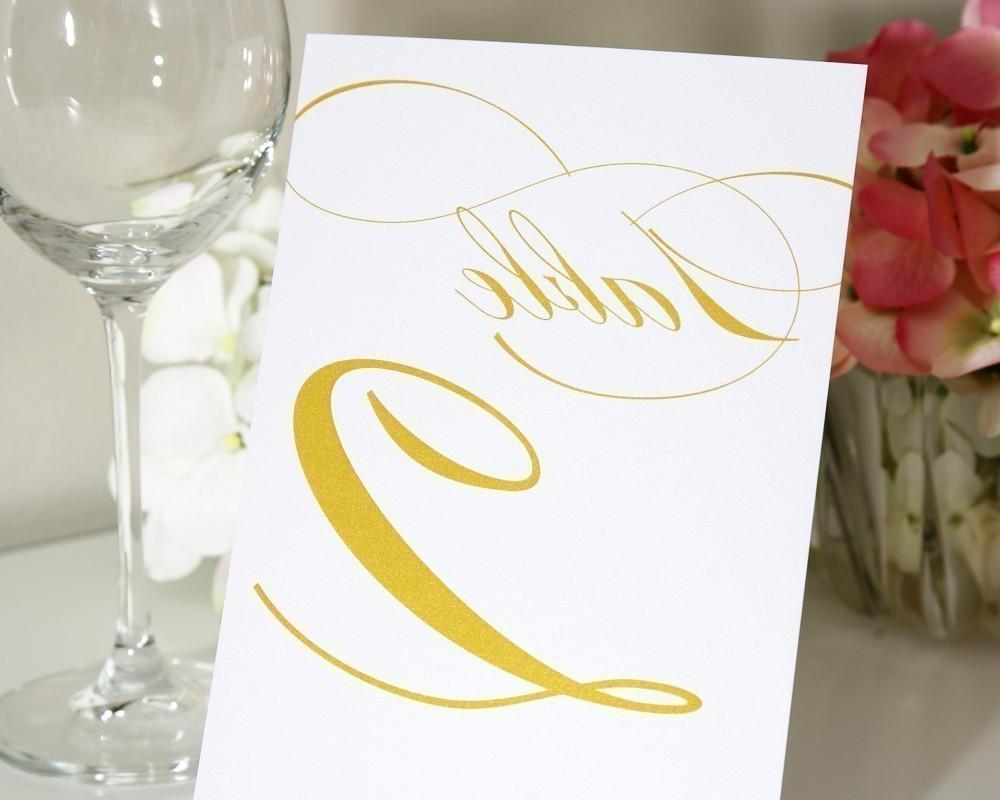 unique table numbers wedding