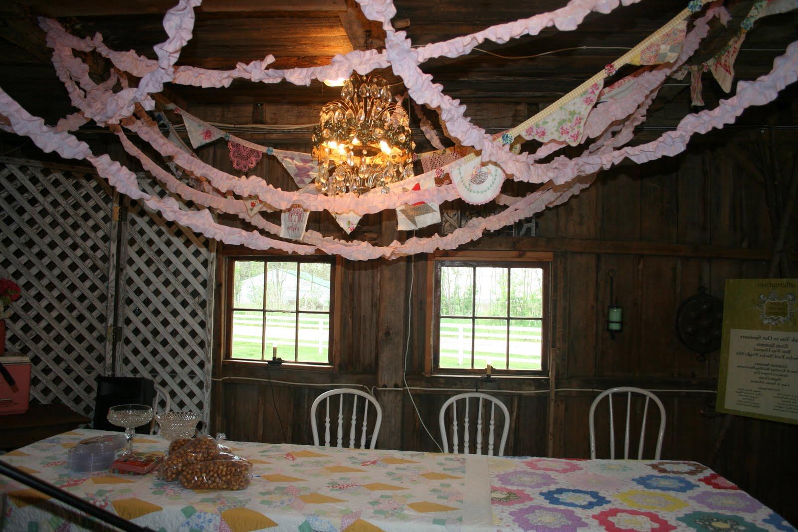 Recently I decorated the barn