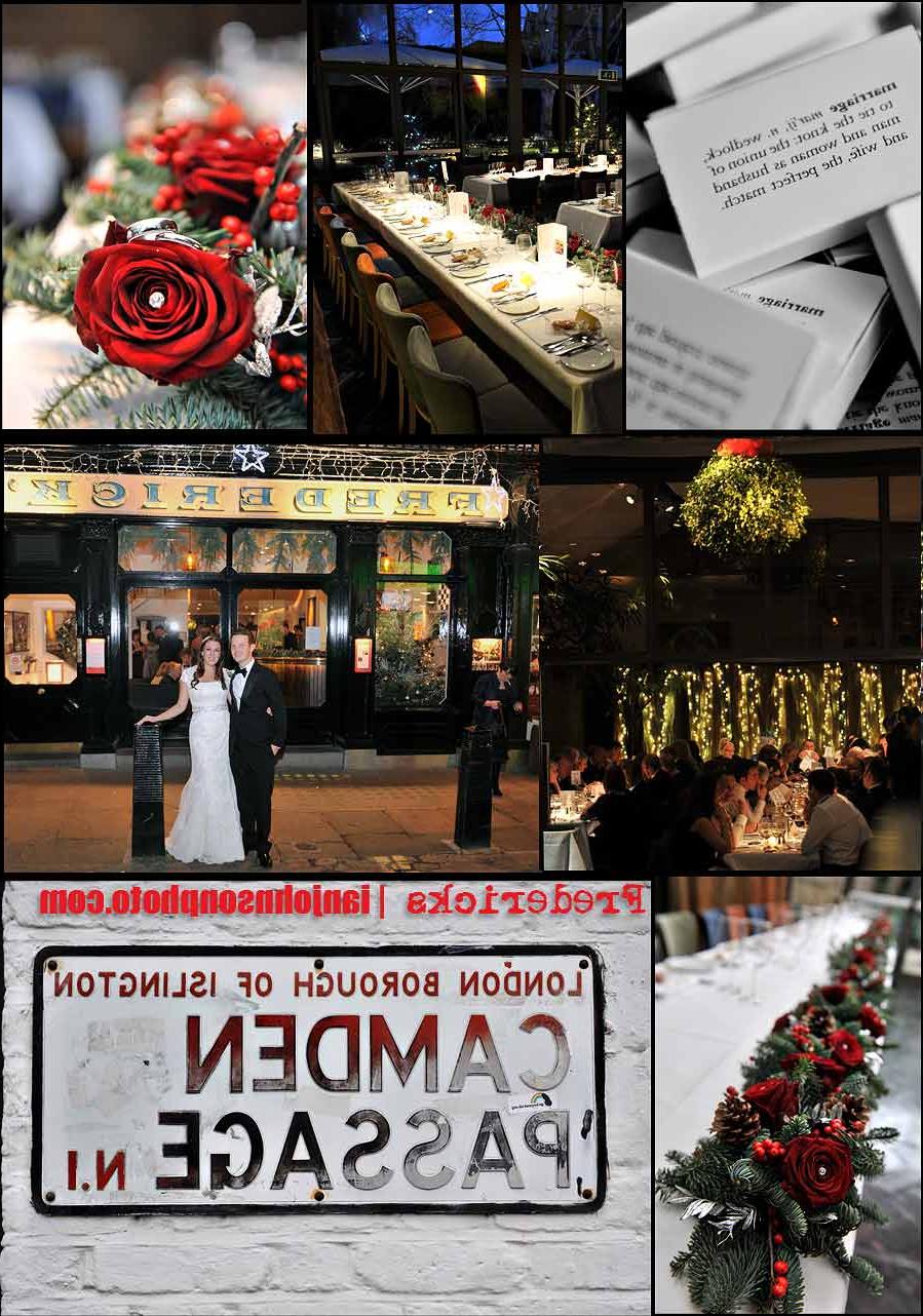 Here is a christmas montage of the weekends wedding from Fredericks on