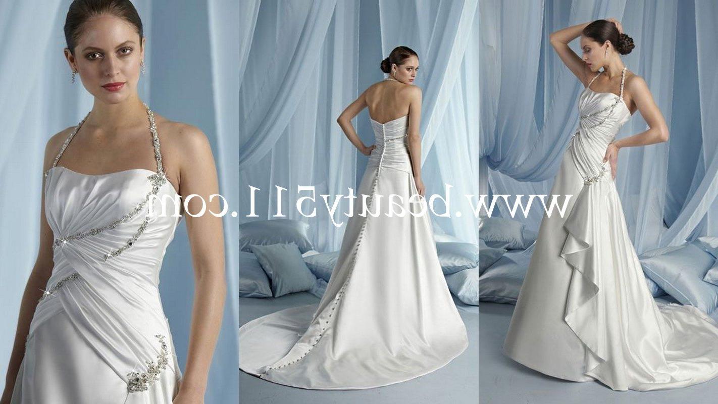 satin bridal gown WDAH0454