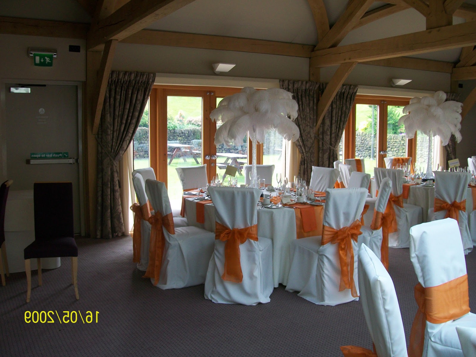 Ostrich Feather Centerpieces