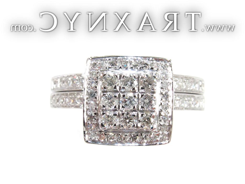 Full Size Picture for White Gold Round Cut Prong Diamond Wedding Ring