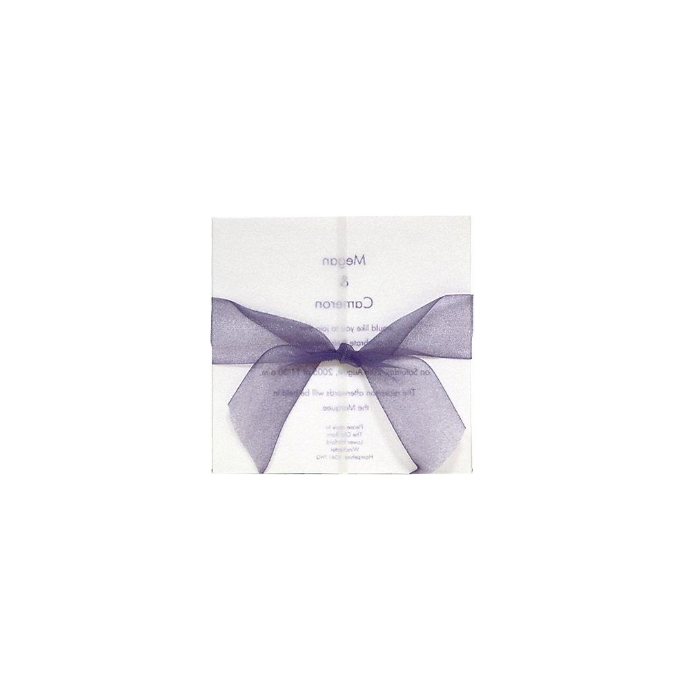 Tie the Knot Purple Organza