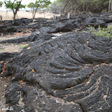 Lava chegando à praia - Big Island, Havaí, EUA