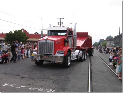 IMG_8121 Jesse Allen Trucking Kenworth T-800 Gravel Truck in the Rainier Days in the Park Parade on July 11, 2009