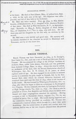 HALL_George_Necrological Report from PresbChurch article-Pg 2