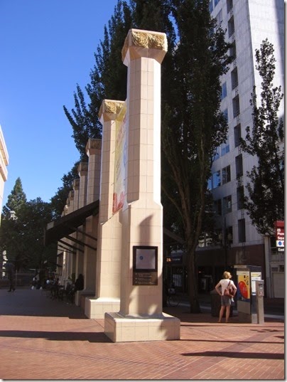 IMG_3514 Columns at Pioneer Courthouse Square in Portland, Oregon on September 7, 2008