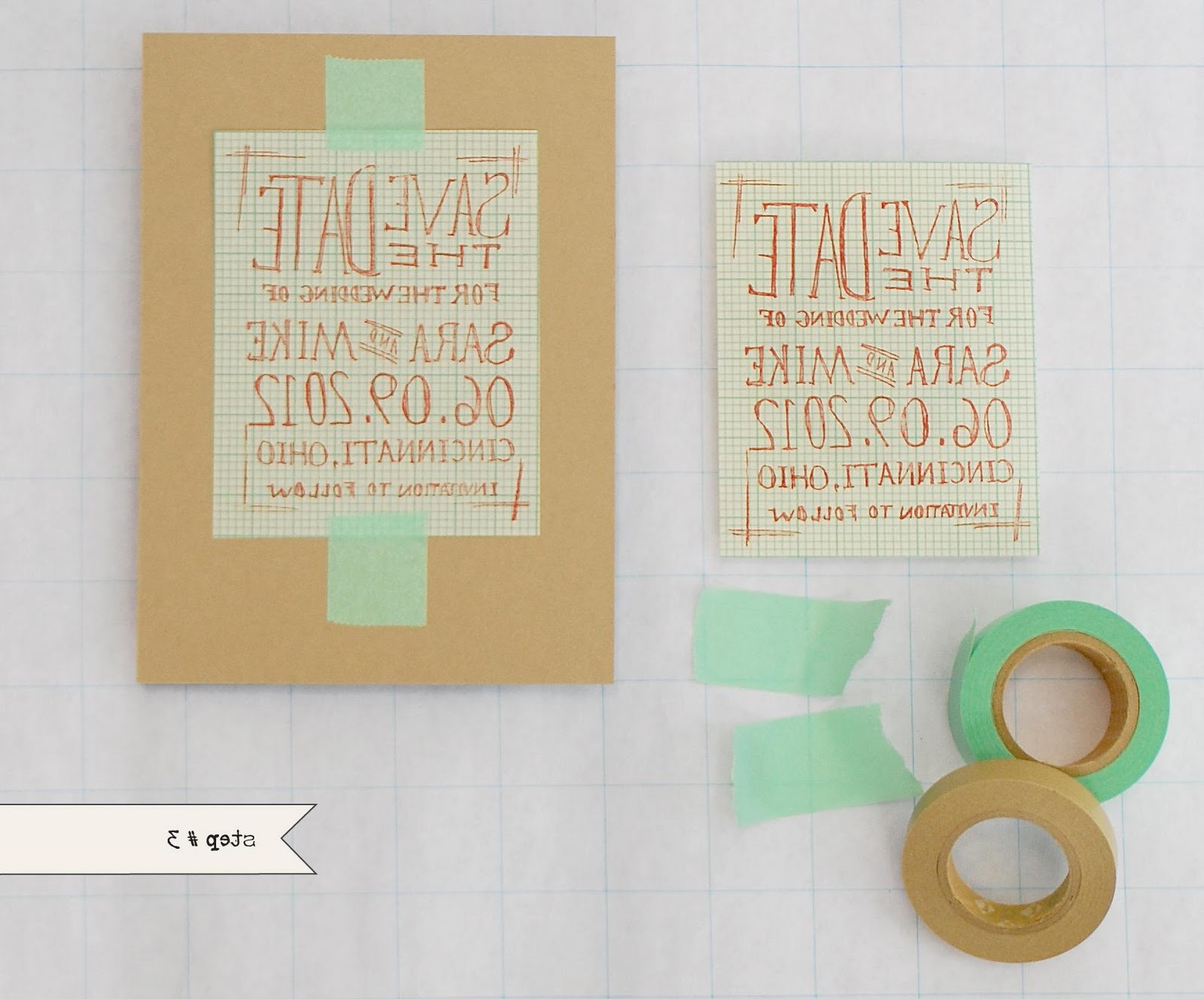 Graph Paper Save the Dates