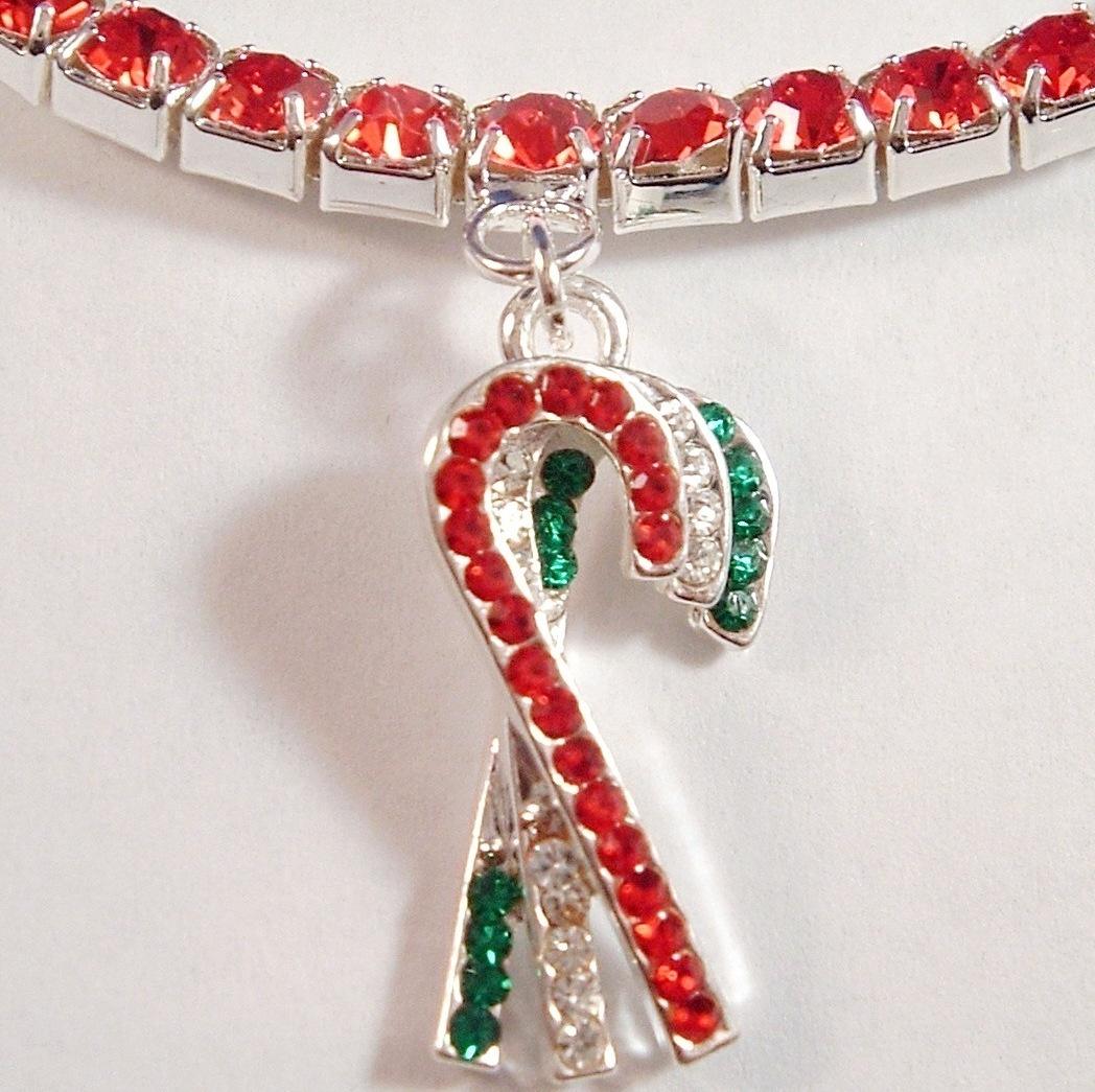 Christmas anklet candy canes