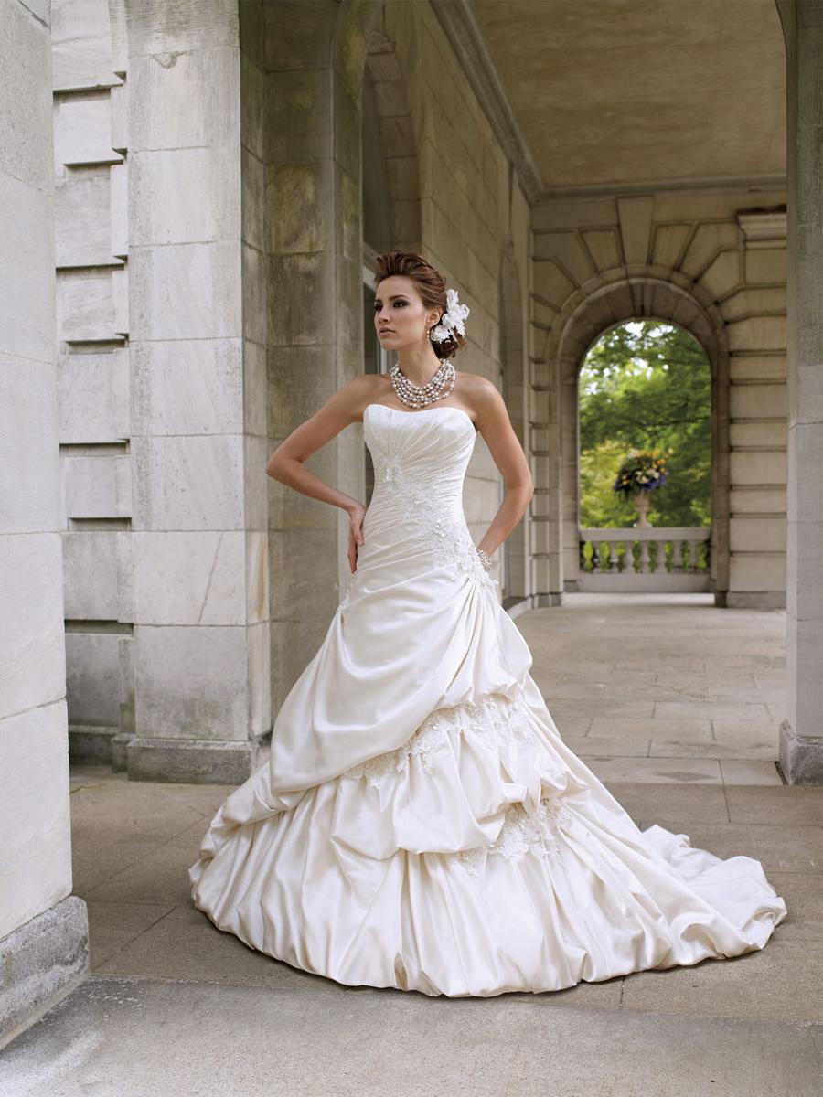 Strapless Satin Bridal Gown