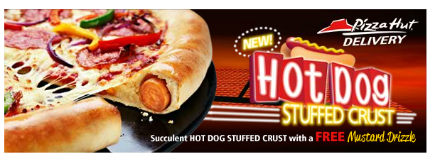 Pizza Hut UK Introduces The Hot Dog Stuffed Crust — No Joke