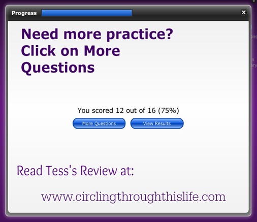 If you need more practice, you can click on More Questions
