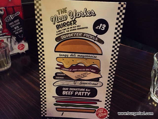 All Star Lanes New Yorker Burger