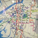 osaka subway map in Osaka, Japan 