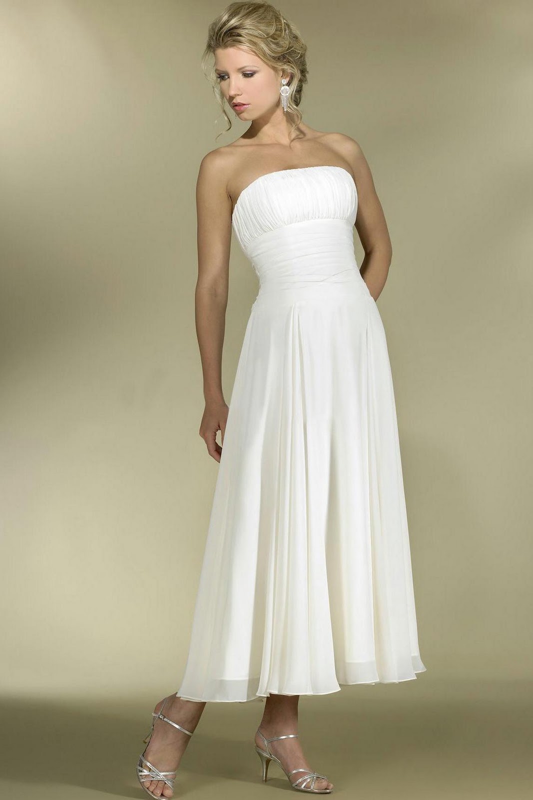    19. Tea Length Strapless