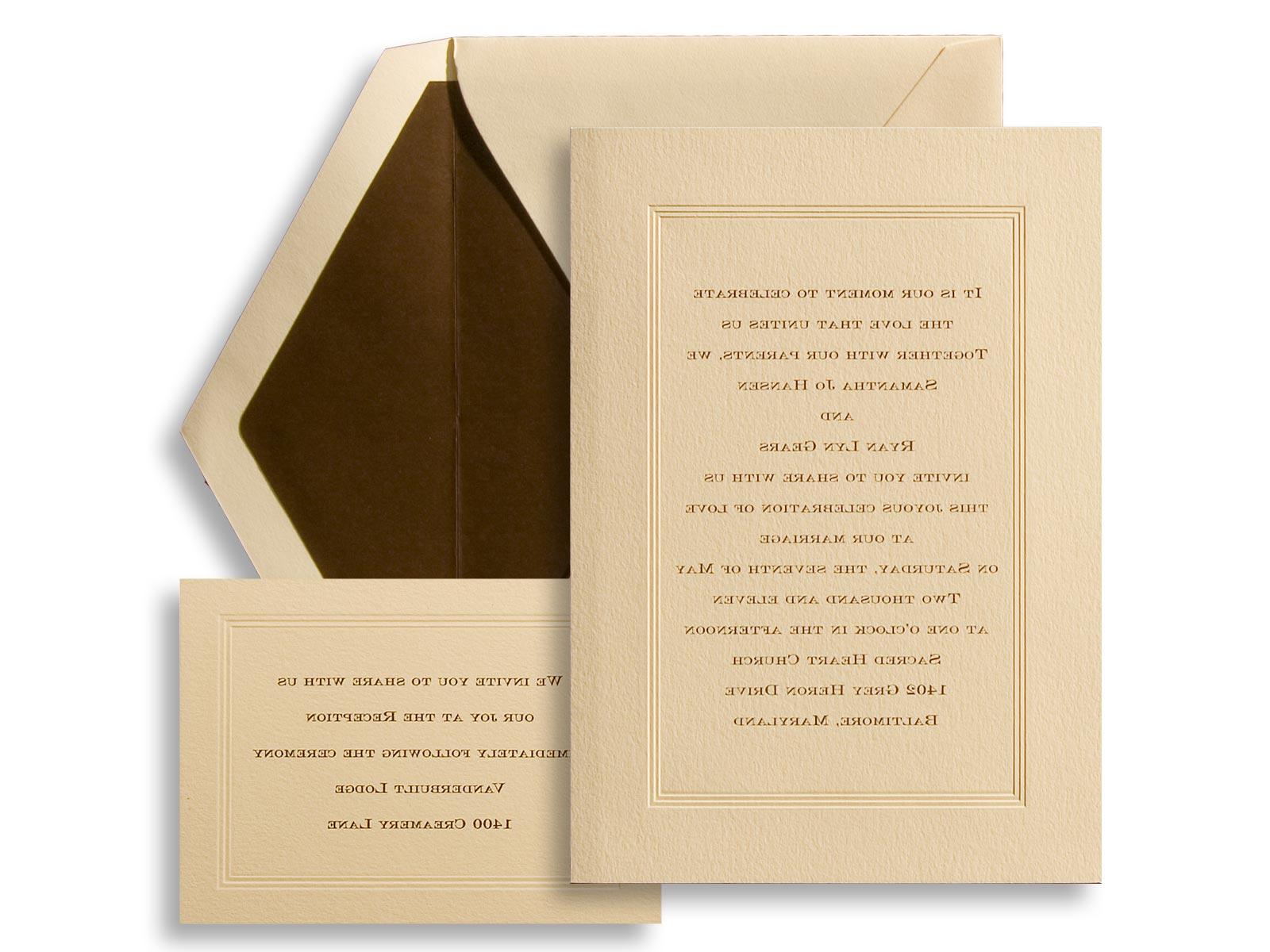 classical wedding invitations