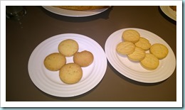 Sweet and savoury cookies baked fresh in-house