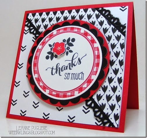 LeAnne Pugliese WeeInklings Kind & Cozy Another THank You Stampin Up