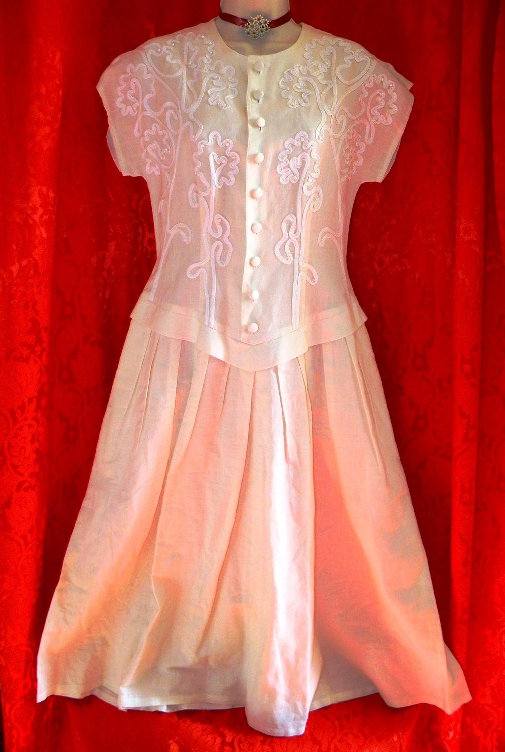 Sale 80s Wedding Dress Short