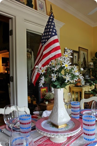 Red White and Blue Tablescape