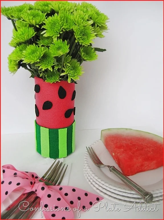 CONFESSIONS OF A PLATE ADDICT Easy Watermelon Vase