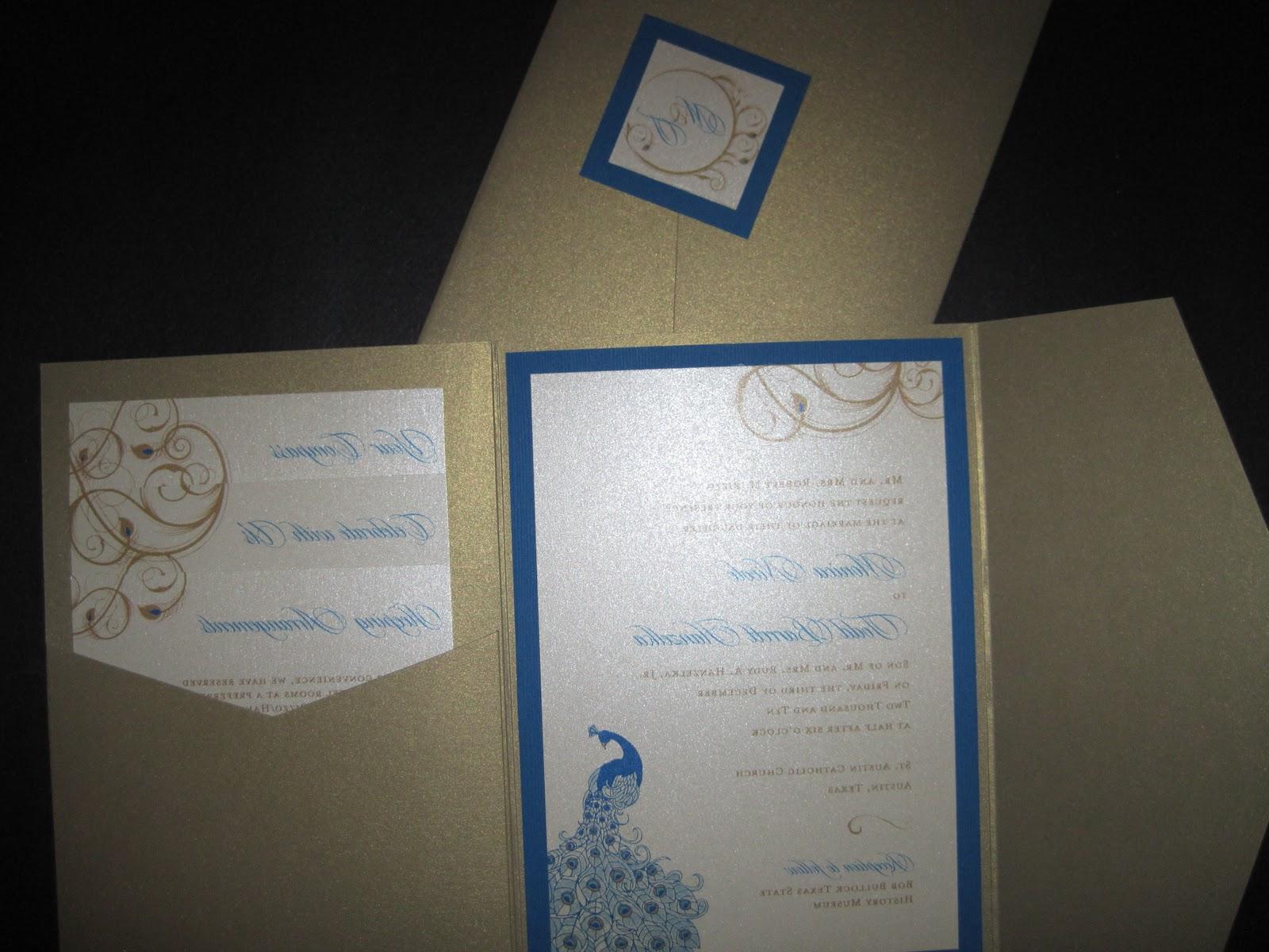 peacock wedding invitations