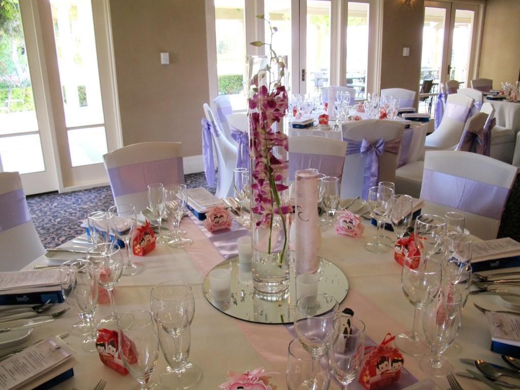 Purple Orchid Guest Table
