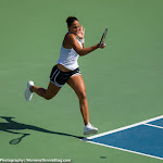 STANFORD, UNITED STATES - AUGUST 2 :  Madison Keys in action at the 2015 Bank of the West Classic WTA Premier tennis tournament