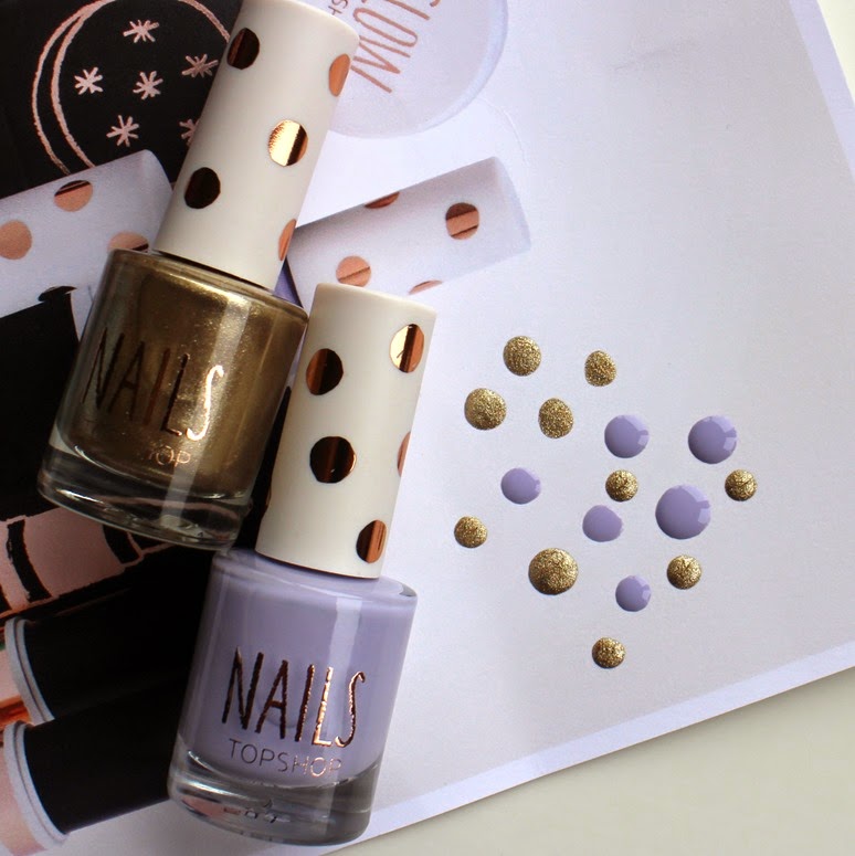 Topshop-Parma-Violet,Heart-of-Gold-Nail-polish-swatches