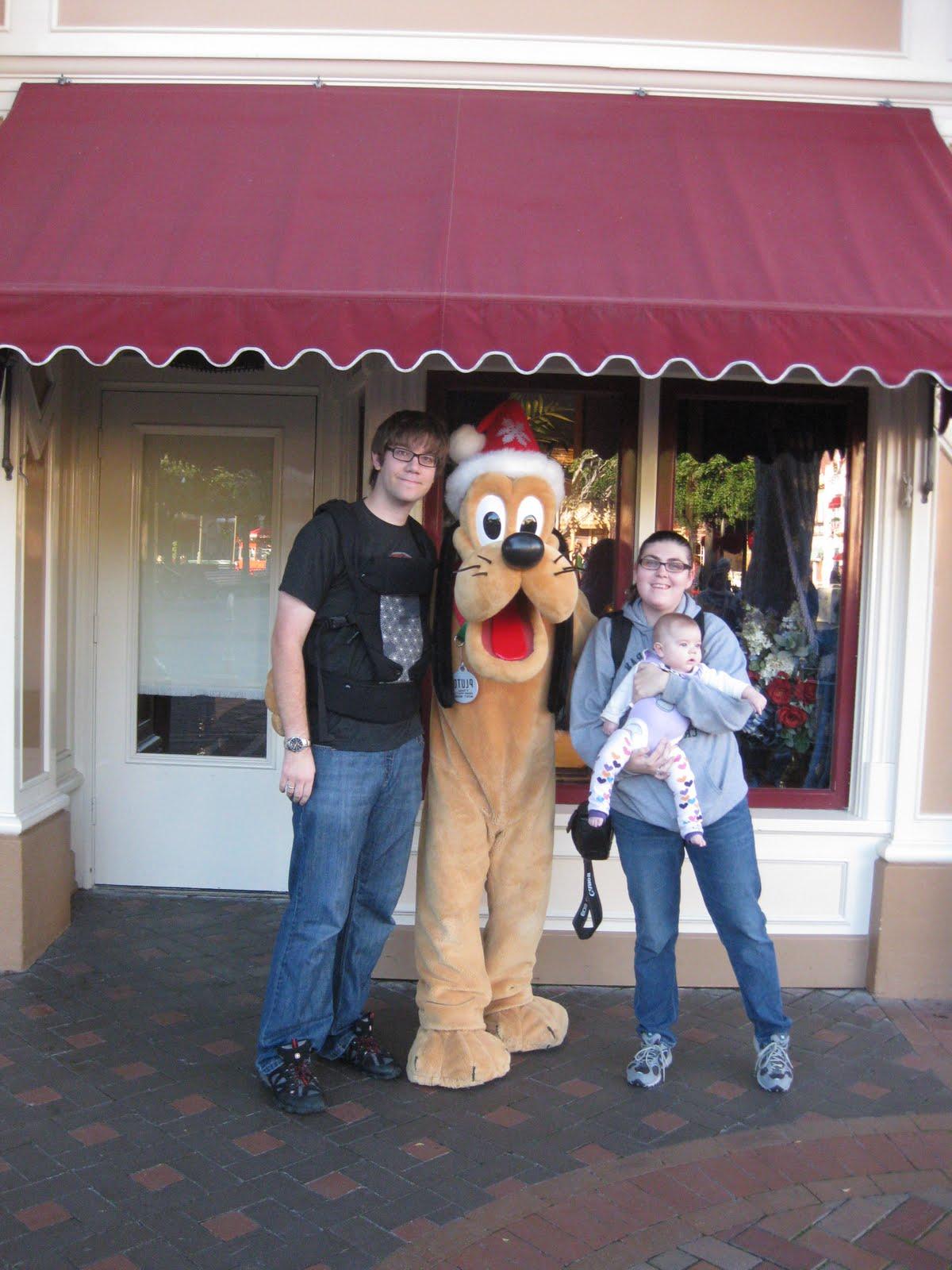 Mickey, Minnie and Pluto.