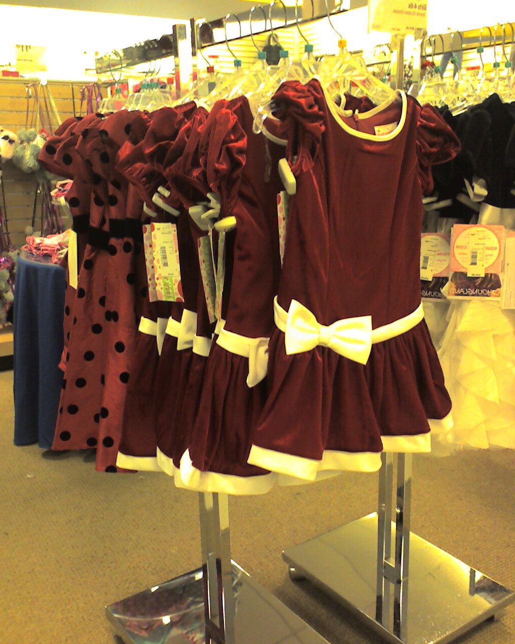 Christmas dresses out at Sears