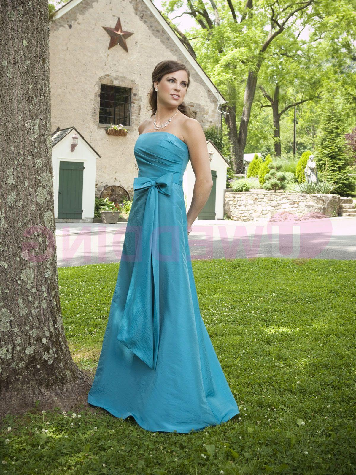Also available in tea-length as B231110T. Available in Taffeta solid colors.