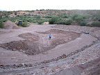 southeast view - day 1 dig