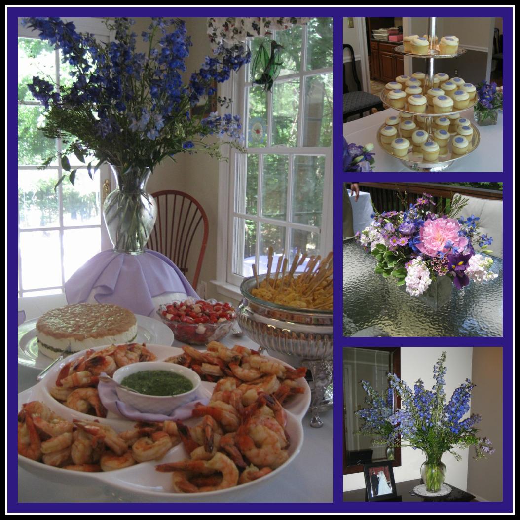 purple wedding dessert buffet