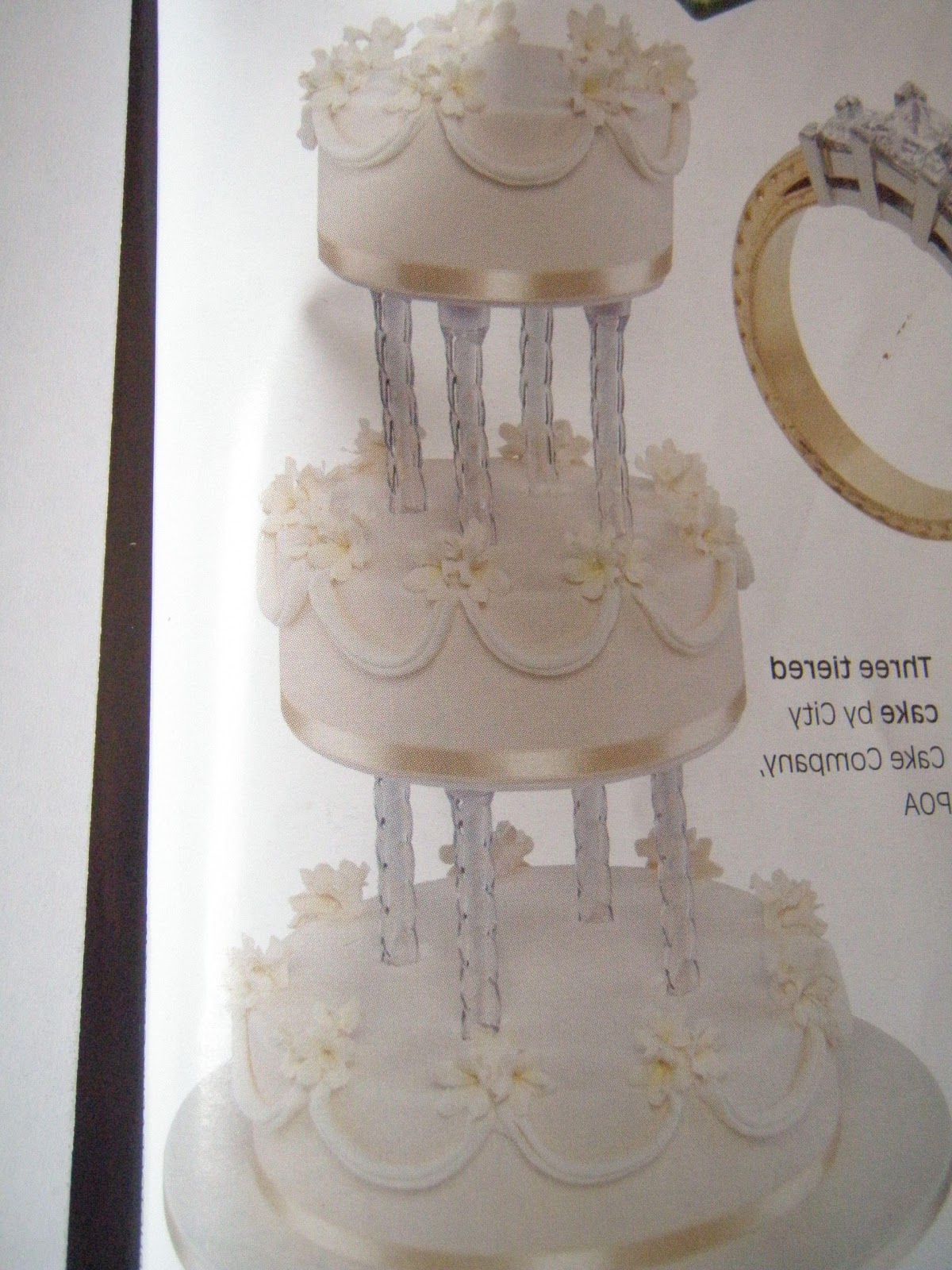 This wedding cake was designed