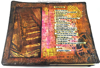 Linda Vich Creates: And Now For Something Completely Different! Art journal page illustrating the poem, "Mother To Son" by Langston Hughes.