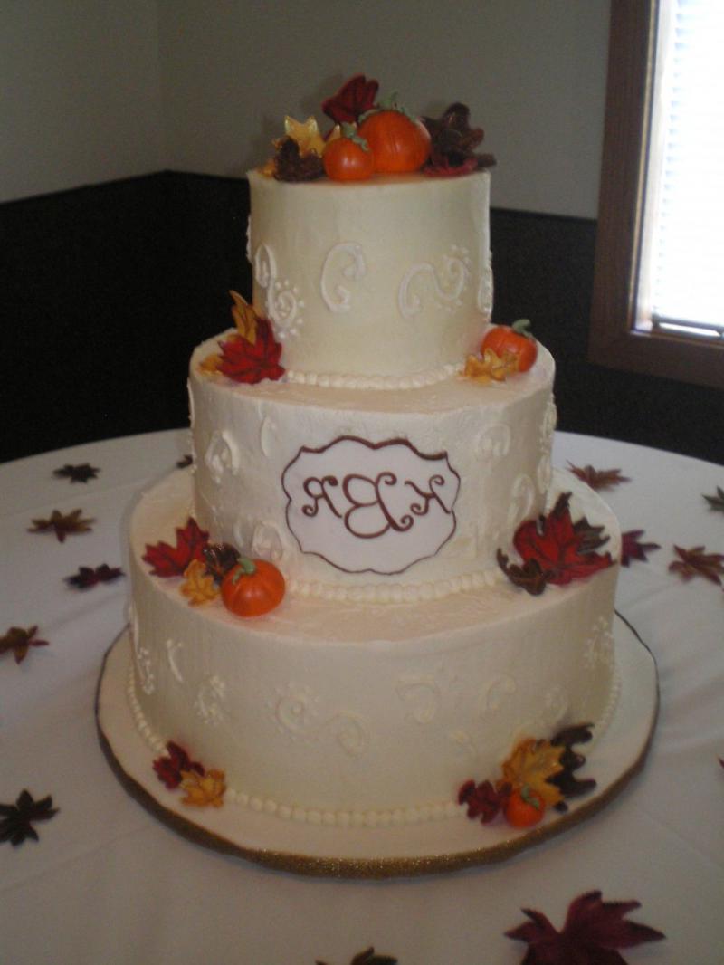 fall wedding cake