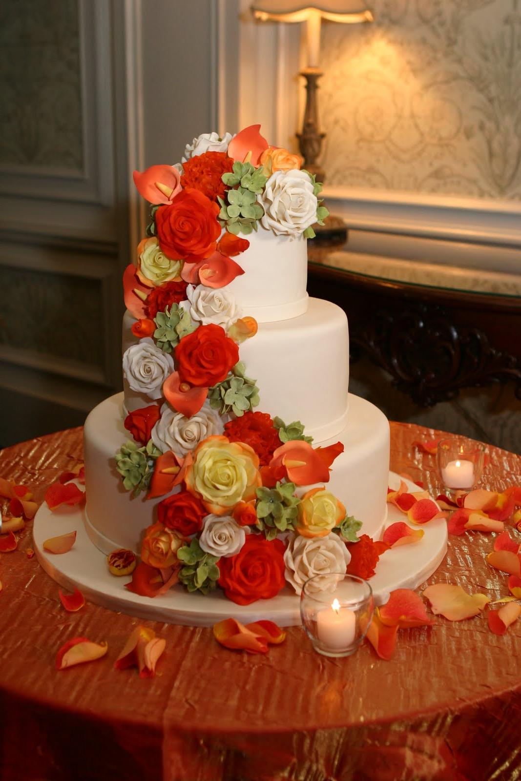 dark red rose bridal bouquets