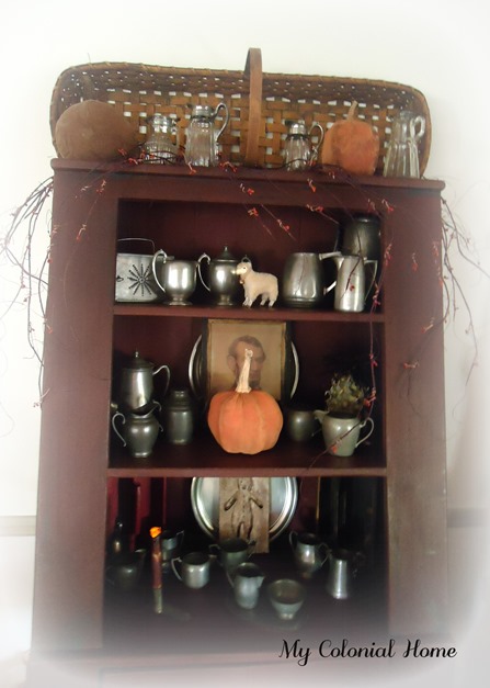 Pewter cupboard