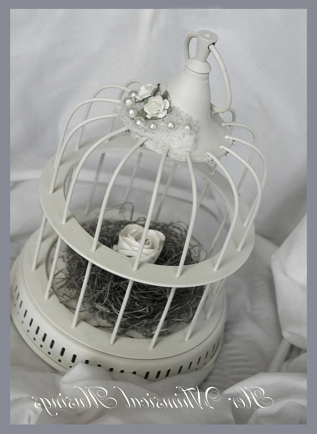 Shabby Chic Decor, bird cage,