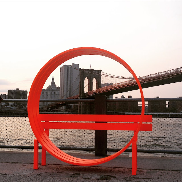 Modified Social Benches, Jeppe Hein, Please Touch the Art, Brooklyn Bridge Park, New York