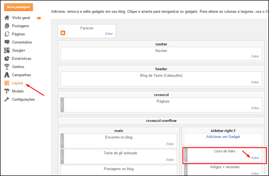 Como criar um menu no Blogger utilizando apenas uma lista de links - Visual Dicas