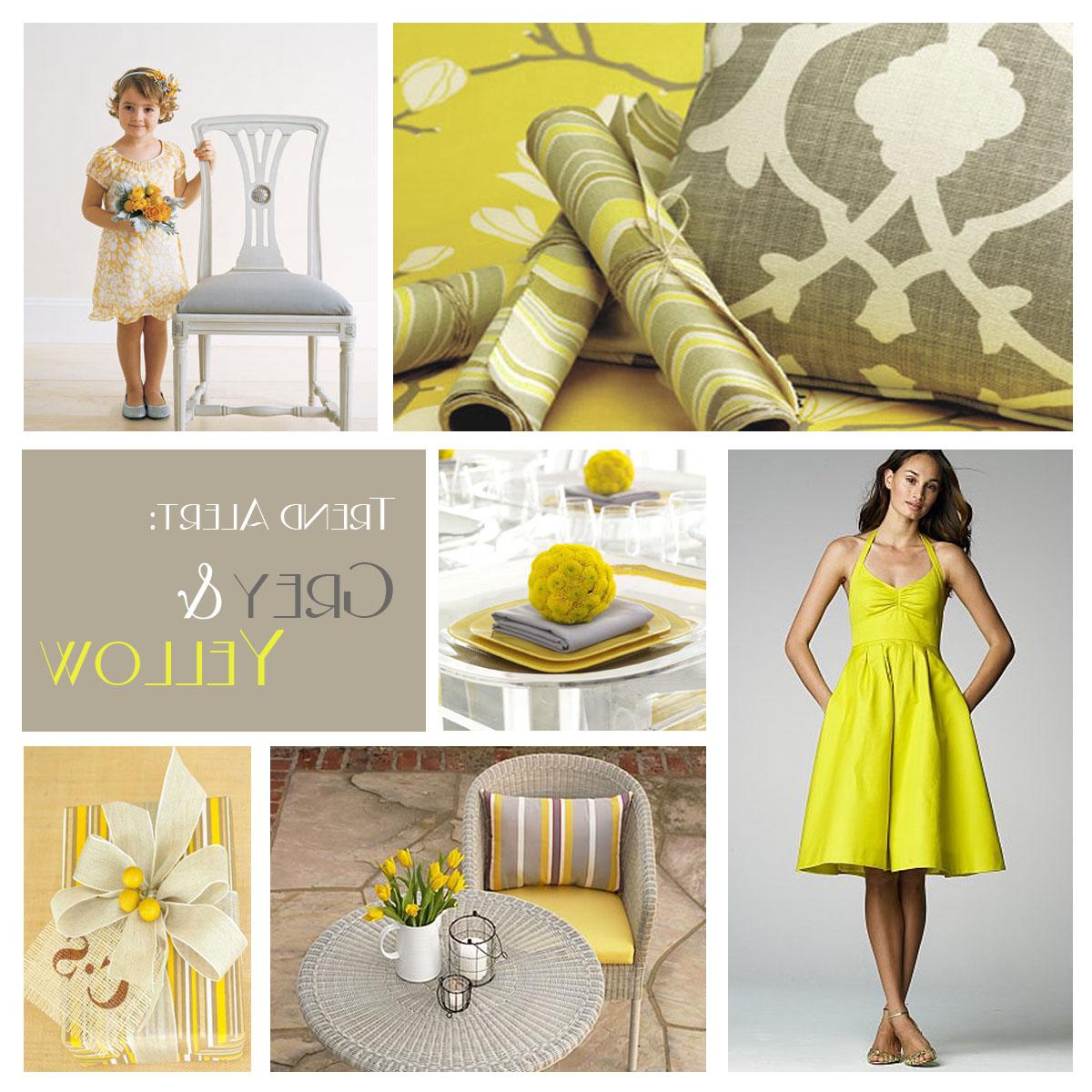 grey and yellow wedding with