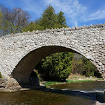 gorgeous bridge on a gorgeous day at Webster's Falls in Ontario, Canada in Dundas, Canada 
