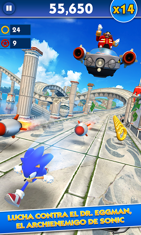 Android application Sonic Dash - Endless Running screenshort