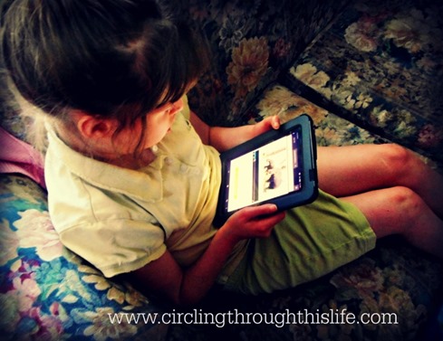 Supergirl enjoys SmartKidz on the Kindle! Read Tess's Reviwe at Circling Through This Life