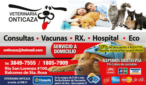 VETERINARIA ONTICAZA, Rio san lorenzo 100, balcones de santa rosa, 66610 Cd Apodaca, N.L., México, Cuidado de mascotas | NL