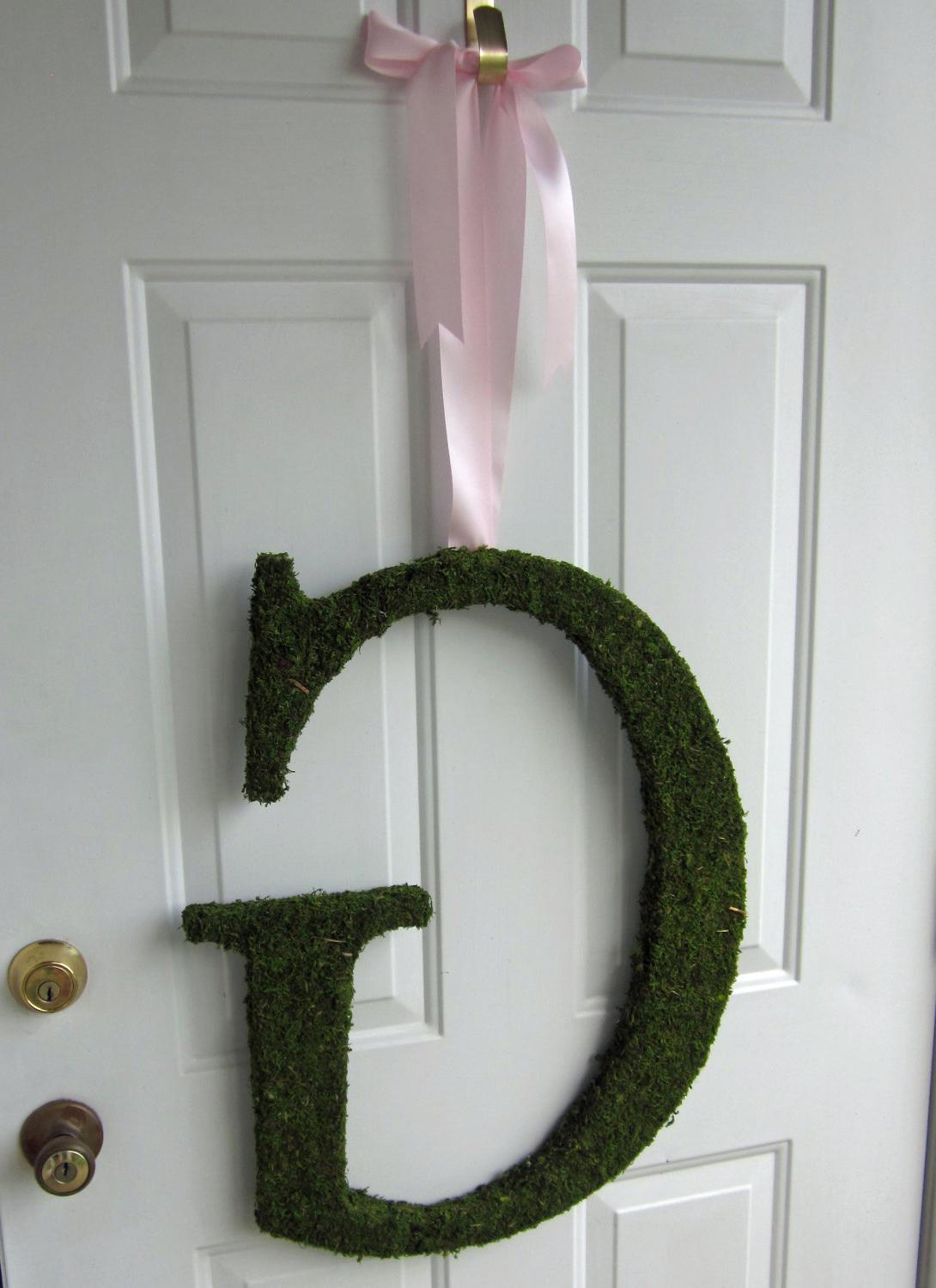 Moss Letter Wedding Monogram